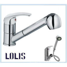 Sun Handle Brass Pull out Kitchen Faucet (B0019-H)